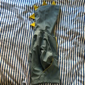 Tommy Bahama Dino- Raincoat 12 month & adorable. Unisex. Blue & yellow. Like NEW